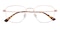 Palo Rose Gold Rectangle Titanium Eyeglasses