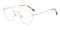 Palo Rose Gold Rectangle Titanium Eyeglasses