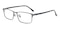Isaac Gunmetal Rectangle Titanium Eyeglasses