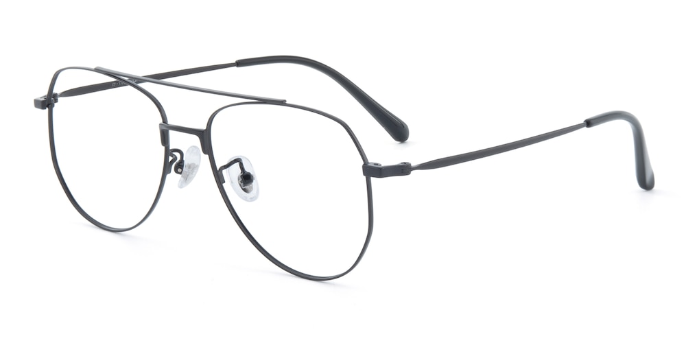 Moab Black Aviator Titanium Eyeglasses
