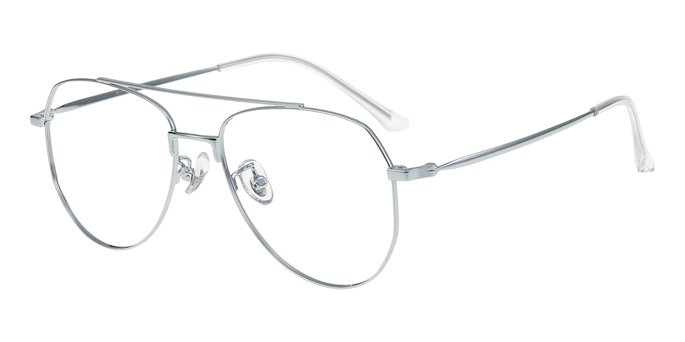 Moab Silver Aviator Titanium Eyeglasses