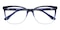 Aries Blue/Crystal Cat Eye Acetate Eyeglasses