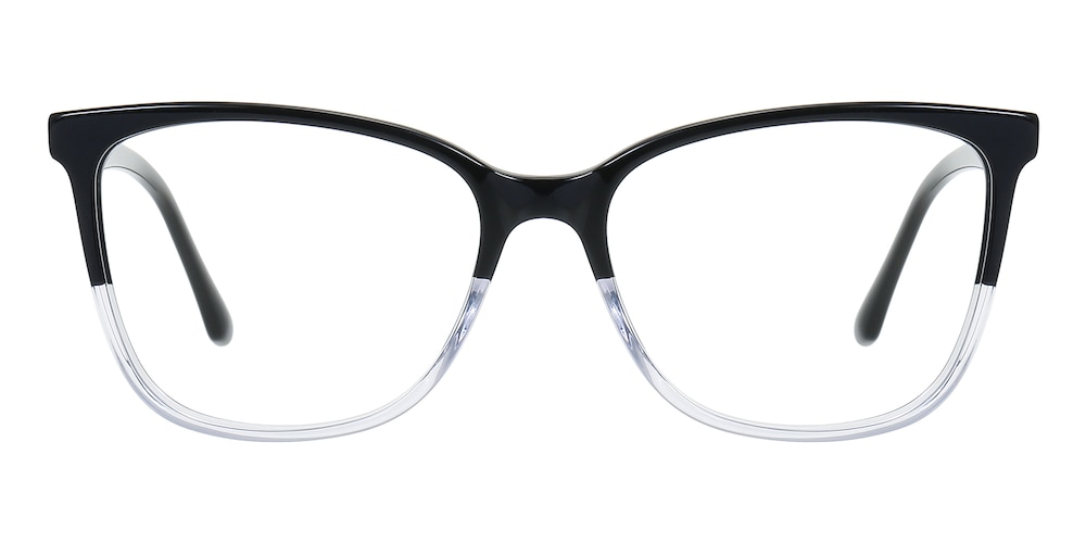 Aries Black/Crystal Cat Eye Acetate Eyeglasses