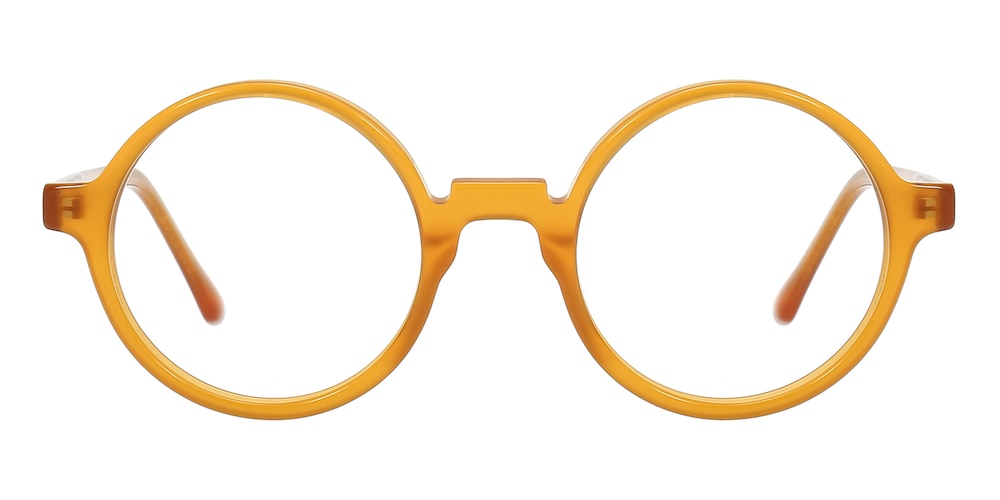 Iqaluit Cadmium Yellow Round Acetate Eyeglasses