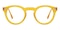 Calgary Yellow/Daylily Round Acetate Eyeglasses