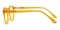 Calgary Yellow/Daylily Round Acetate Eyeglasses