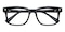Winnipeg Black Rectangle Acetate Eyeglasses