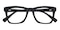 Edmonton Black Rectangle Acetate Eyeglasses