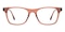Charlotte Burgundy/Rapture Rose Rectangle Acetate Eyeglasses