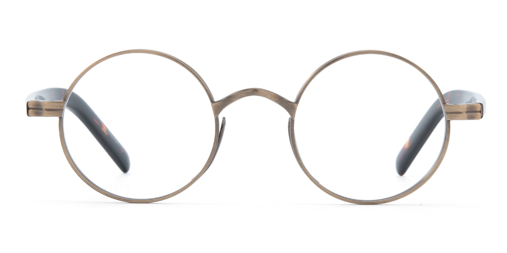 Harold Bronze/Brown/Tortoise Round Acetate Eyeglasses