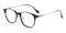 Gladia Tortoise/Gunmetal Oval Acetate Eyeglasses