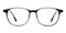 Gladia Tortoise/Gunmetal Oval Acetate Eyeglasses