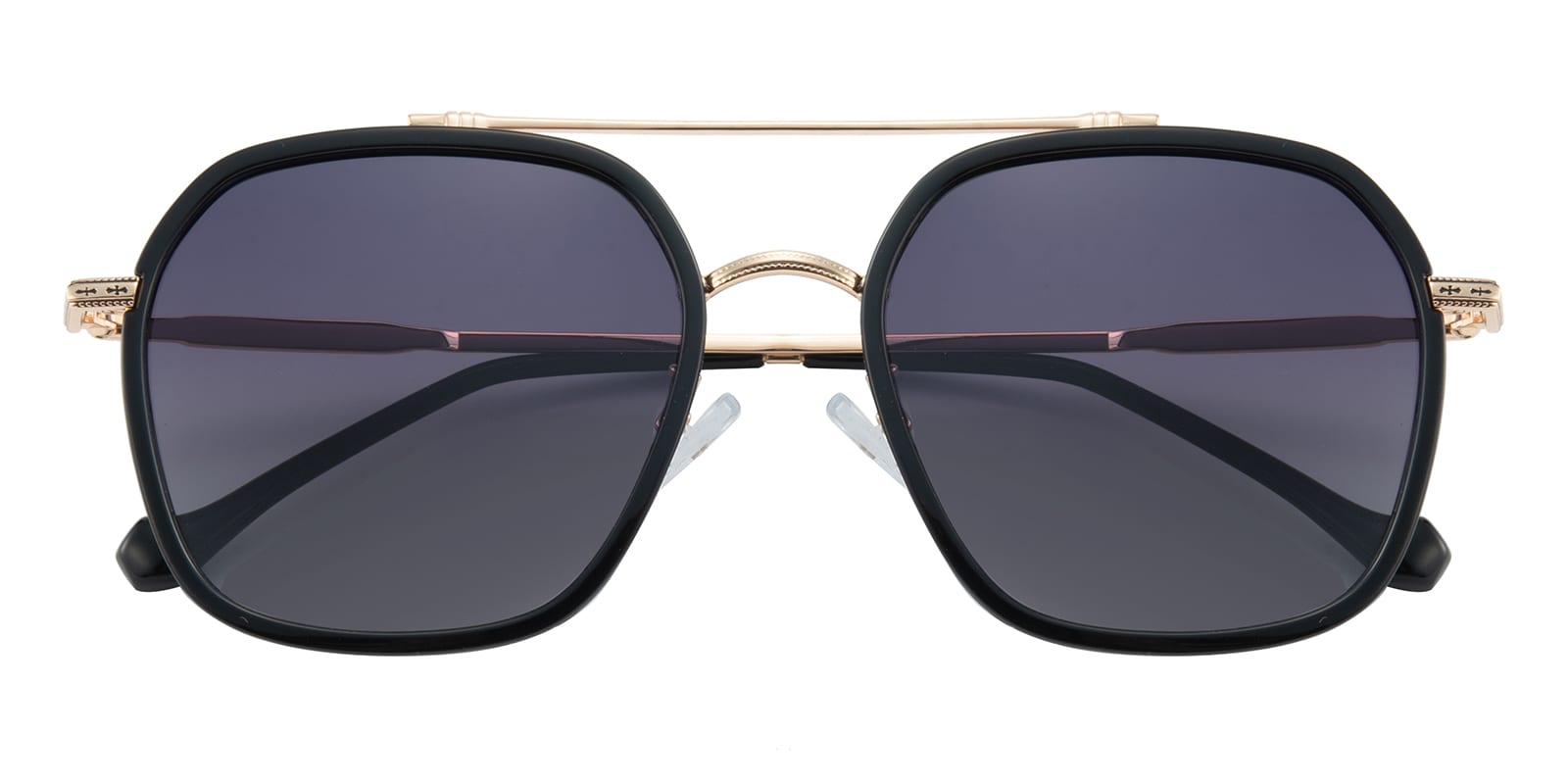 Aviator Sunglasses, Full Frame Black/Golden TR90,Metal - SUP1294
