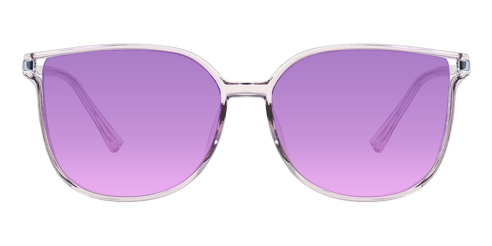Hannah Light Purple—Blue Block Phtochromic Purple Cat Eye TR90 Eyeglasses