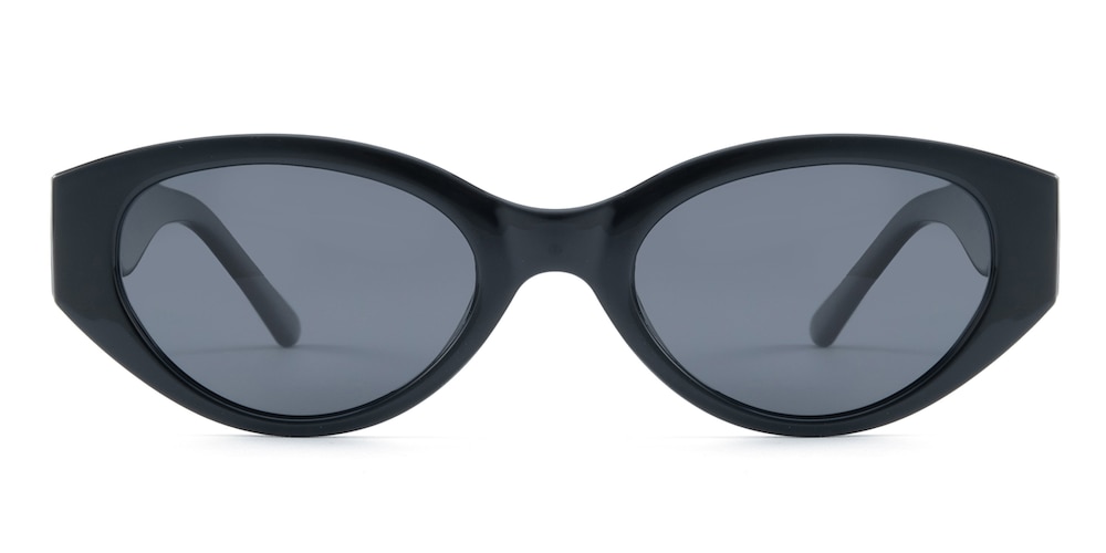 Beverly Black Cat Eye TR90 Sunglasses