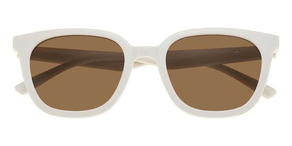 Bain White Square TR90 Sunglasses