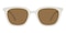 Bain White Square TR90 Sunglasses