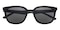 Bain Black Square TR90 Sunglasses
