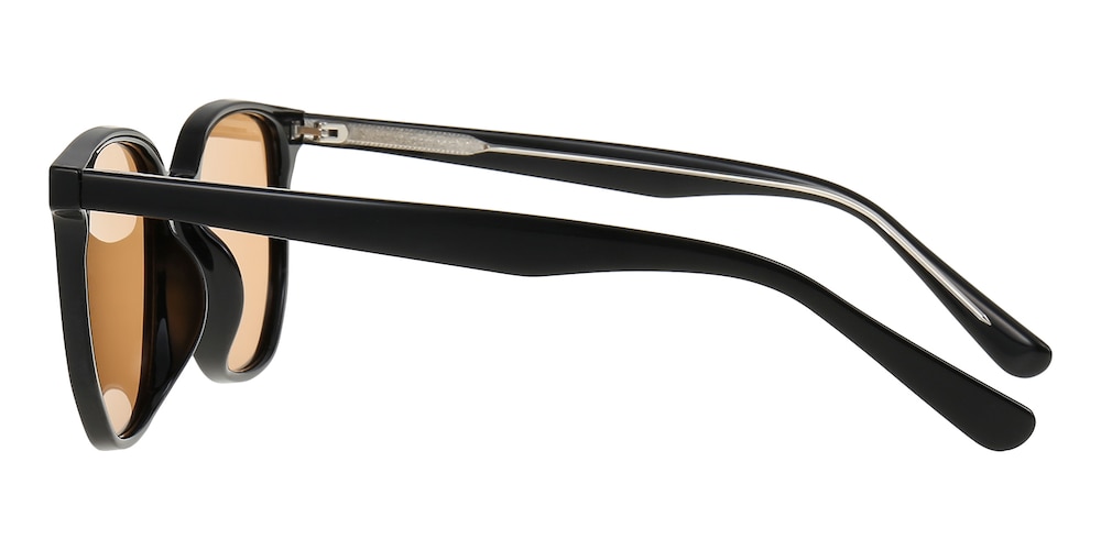 Valdosta Black Rectangle TR90 Sunglasses
