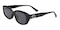Breenda Black Cat Eye TR90 Sunglasses