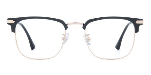 Men's Classic Elegant Modern Retro SUNGLASSES Square Rose Gold Frame Purple Lens
