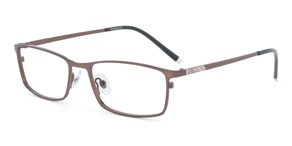 Belloc Rectangle - Brown Eyeglasses