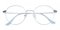 Bruce Silver Oval Metal Eyeglasses