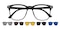 Douglas Black Oval TR90 Eyeglasses