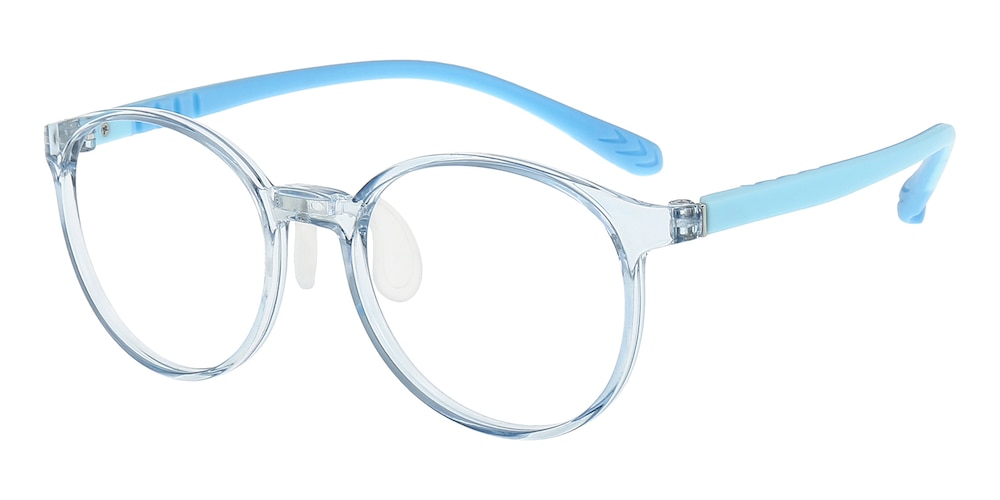 Judy Light Blue Round TR90 Eyeglasses