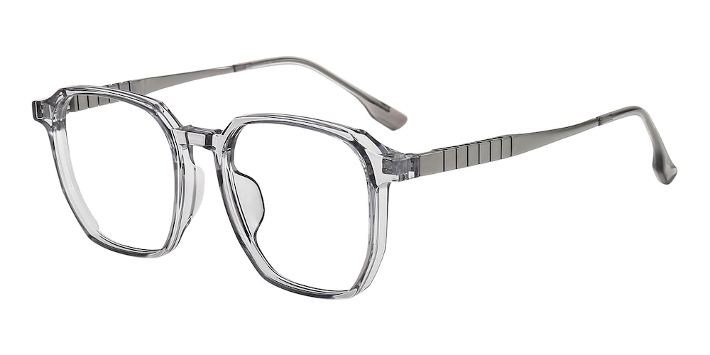 Naples Gray Polygon TR90 Eyeglasses