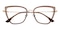 Irene Champagne|Brown Cat Eye TR90 Eyeglasses