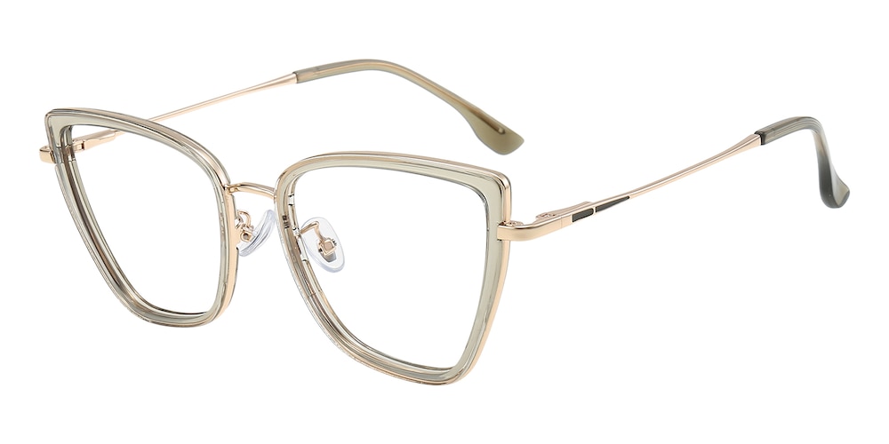 Irene Moss/Green Cat Eye TR90 Eyeglasses