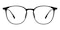 Frederick Black/Silver Round TR90 Eyeglasses