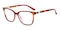 Hilary Red Cat Eye Plastic Eyeglasses