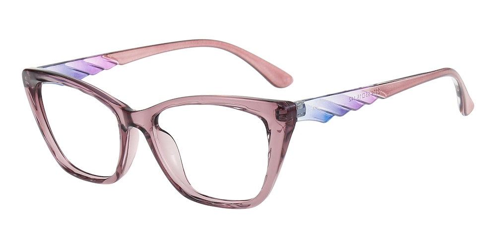 Giselle Purple Cat Eye Plastic Eyeglasses