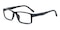 Bedford Black Rectangle TR90 Eyeglasses