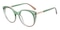 Cynthia Green/Brown Cat Eye TR90 Eyeglasses