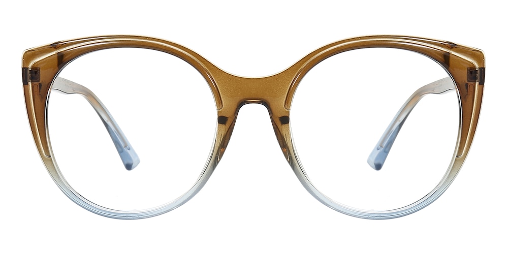 Cynthia Sudan Brown/Skyride/Blue Cat Eye TR90 Eyeglasses