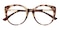 Cynthia Petal Tortoise Cat Eye TR90 Eyeglasses