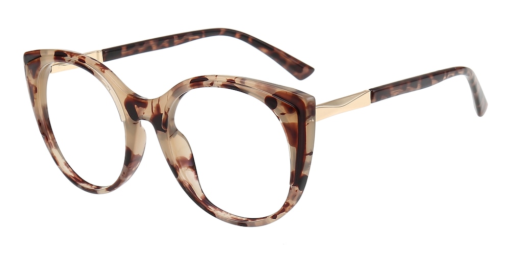 Cynthia Petal Tortoise Cat Eye TR90 Eyeglasses