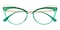 Bridget Green/Golden Cat Eye TR90 Eyeglasses