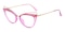 Bridget Purple/Golden Cat Eye TR90 Eyeglasses