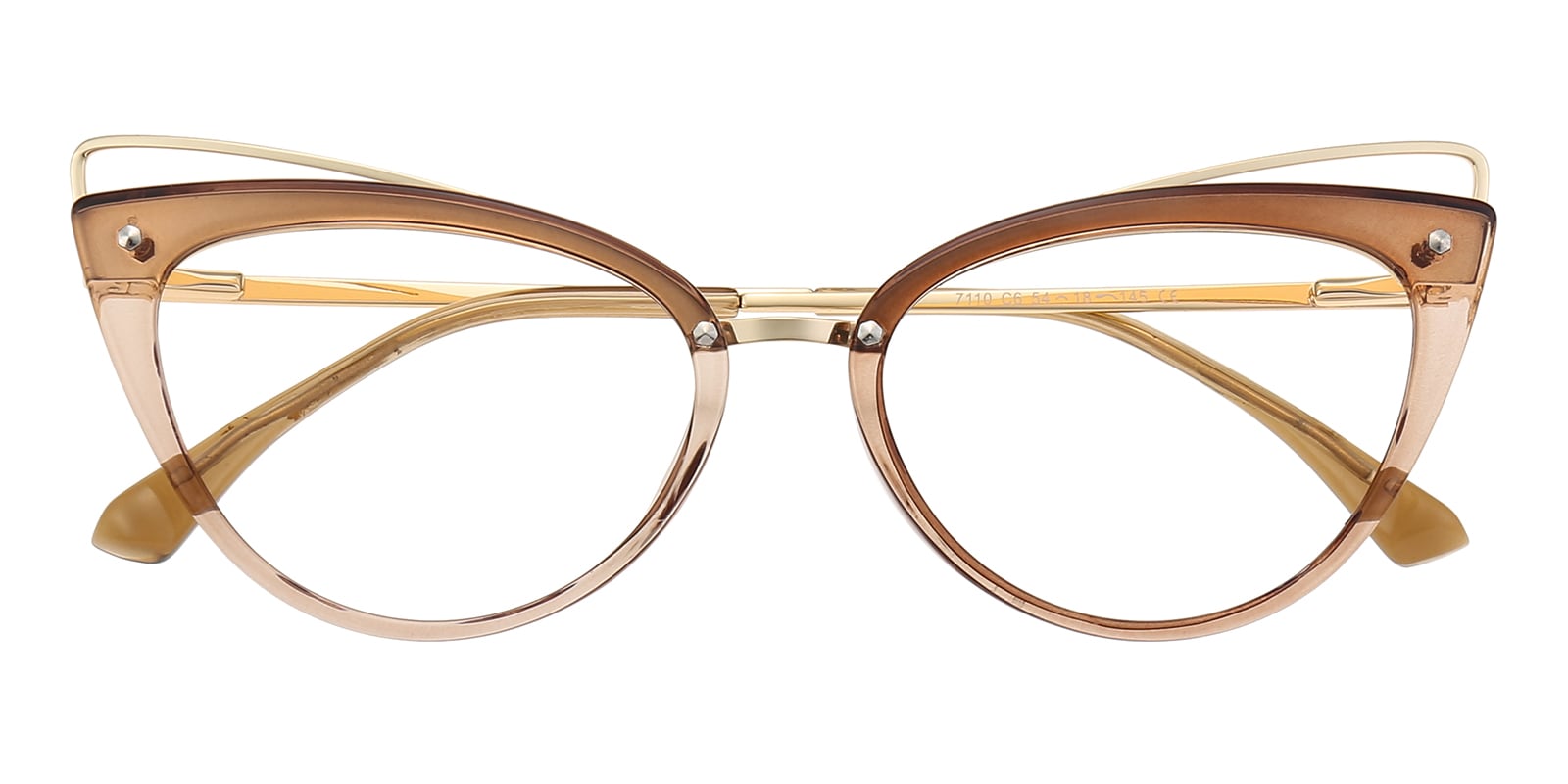 Bridget Cat Eye Brown Eyeglasses 2084