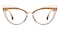 Bridget Brown/Golden Cat Eye TR90 Eyeglasses