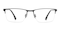 Herry Black Rectangle Metal Eyeglasses