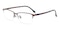 Sean Brown Rectangle Titanium Eyeglasses