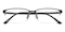 Sean Black Rectangle Titanium Eyeglasses