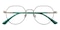 Alva Black/Golden/Green Oval TR90 Eyeglasses