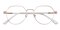Alva Rose Gold/White Oval TR90 Eyeglasses