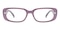 Dana Purple Rectangle Plastic Eyeglasses